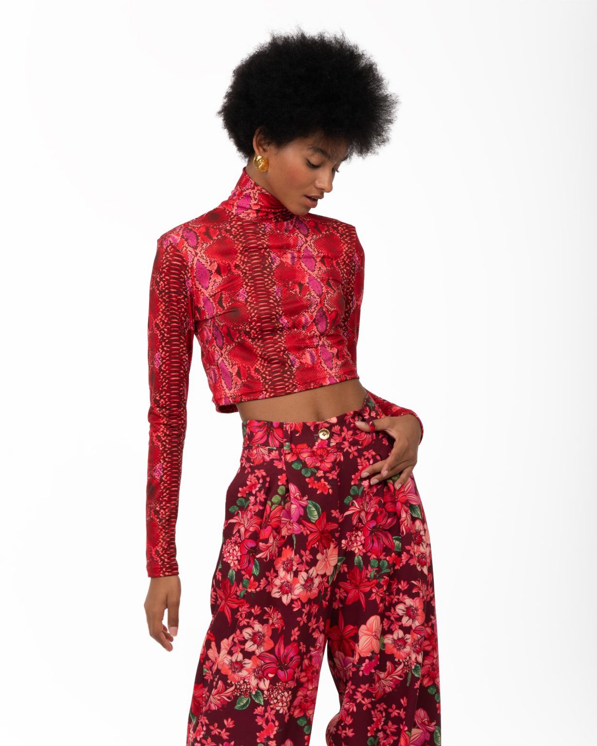 Calista jersey crop top - Image 2